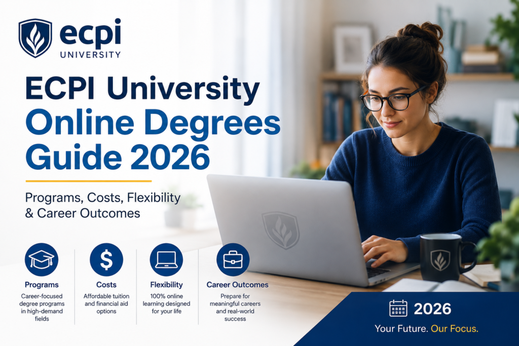 ECPI University Online Degrees Guide 2026: Programs, Costs, Flexibility & Career Outcomes
